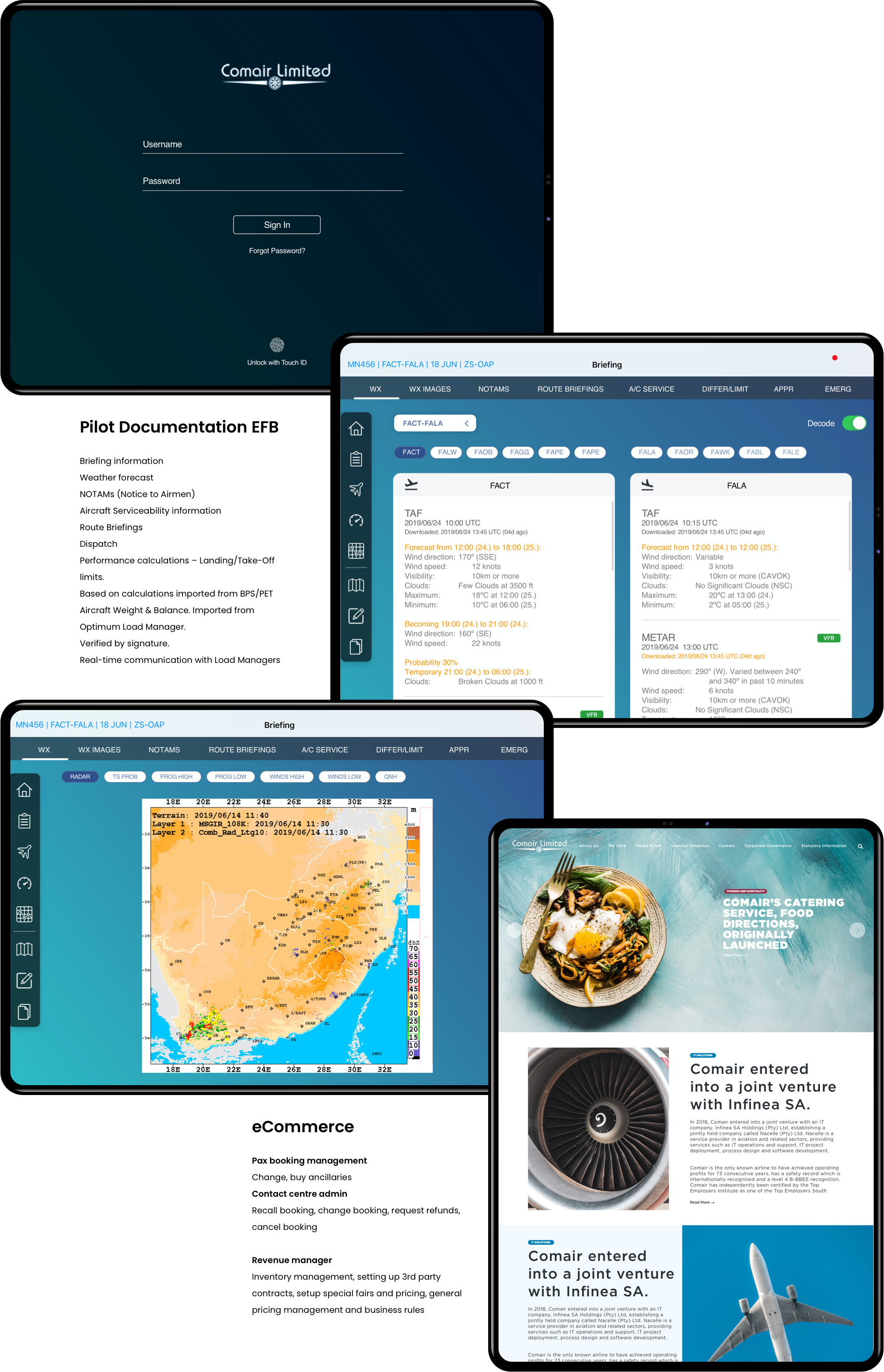 Electronic Flight Bag app for British Airways · Comair / Kulula